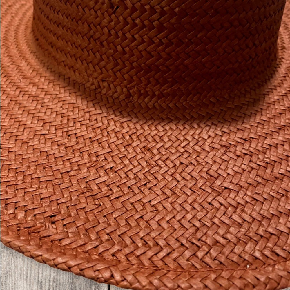 Universal Thread Rust Orange Wide Brimmed Summer … - image 2